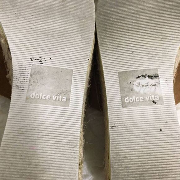 Dolce Vita Dark Tan Suede Wedges Size 8 - Picture 9 of 9